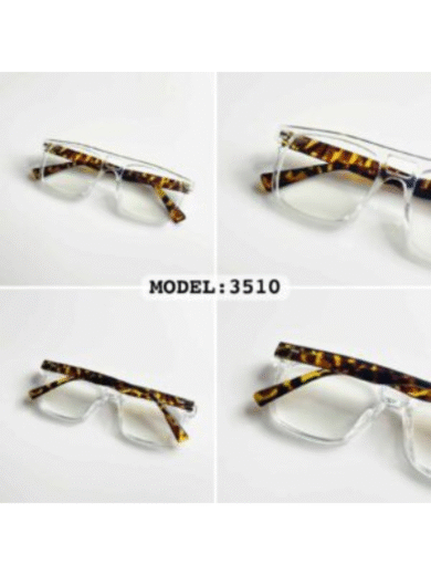 Ray-Ban Style Transparent Frame Glasses With Tortoise Temples – Premium First Copy - Image 4
