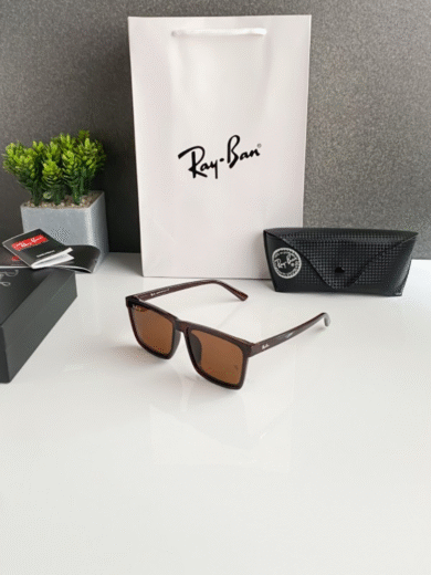 Ray-Ban Style Brown Square Sunglasses – Premium First Copy