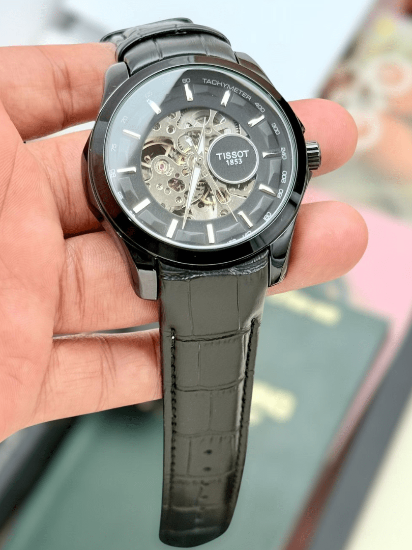 Tissot Skeleton Leather Strap Watch Collection – COD Available - Image 3