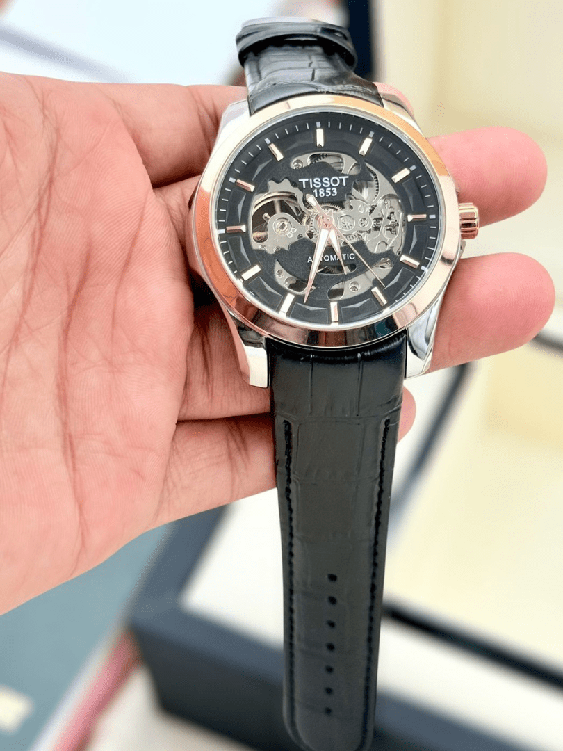 Tissot Skeleton Leather Strap Watch Collection – COD Available - Image 4