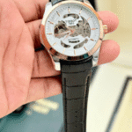 Tissot Skeleton Brown Leather Strap Watch – COD Available