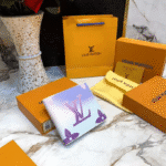 Louis Vuitton Giant Monogram Gradient Bifold Wallet – Lavender White Limited Edition Men's Accessory