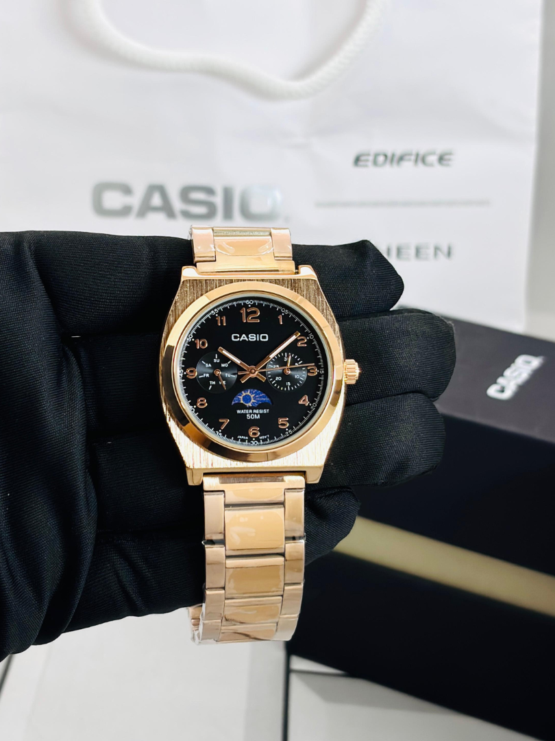 Buy Casio Moonphase Dress Watch – Two-Tone Stainless Steel Bracelet - Image 4