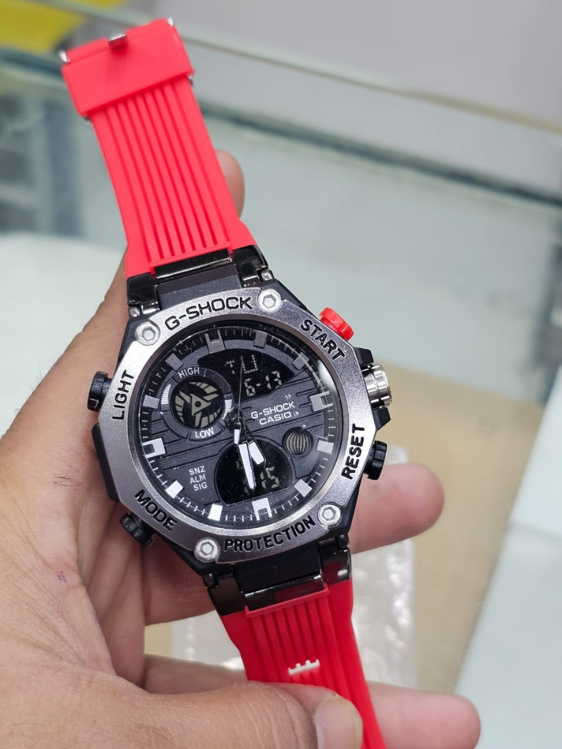 Buy Casio G-Shock Metal Bezel Sports Watch with Color Resin Strap - Image 3