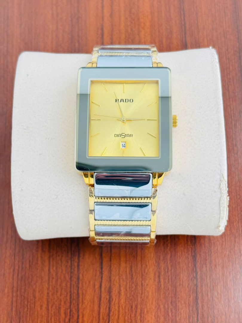 Buy Rado DiaStar & Jubile Rectangular Ceramic Gold Watches - Image 3
