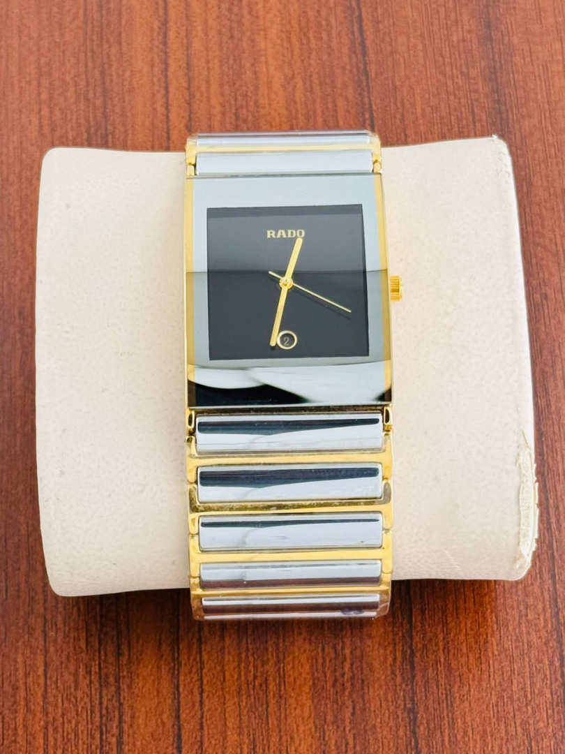 Buy Rado DiaStar & Jubile Rectangular Ceramic Gold Watches - Image 4
