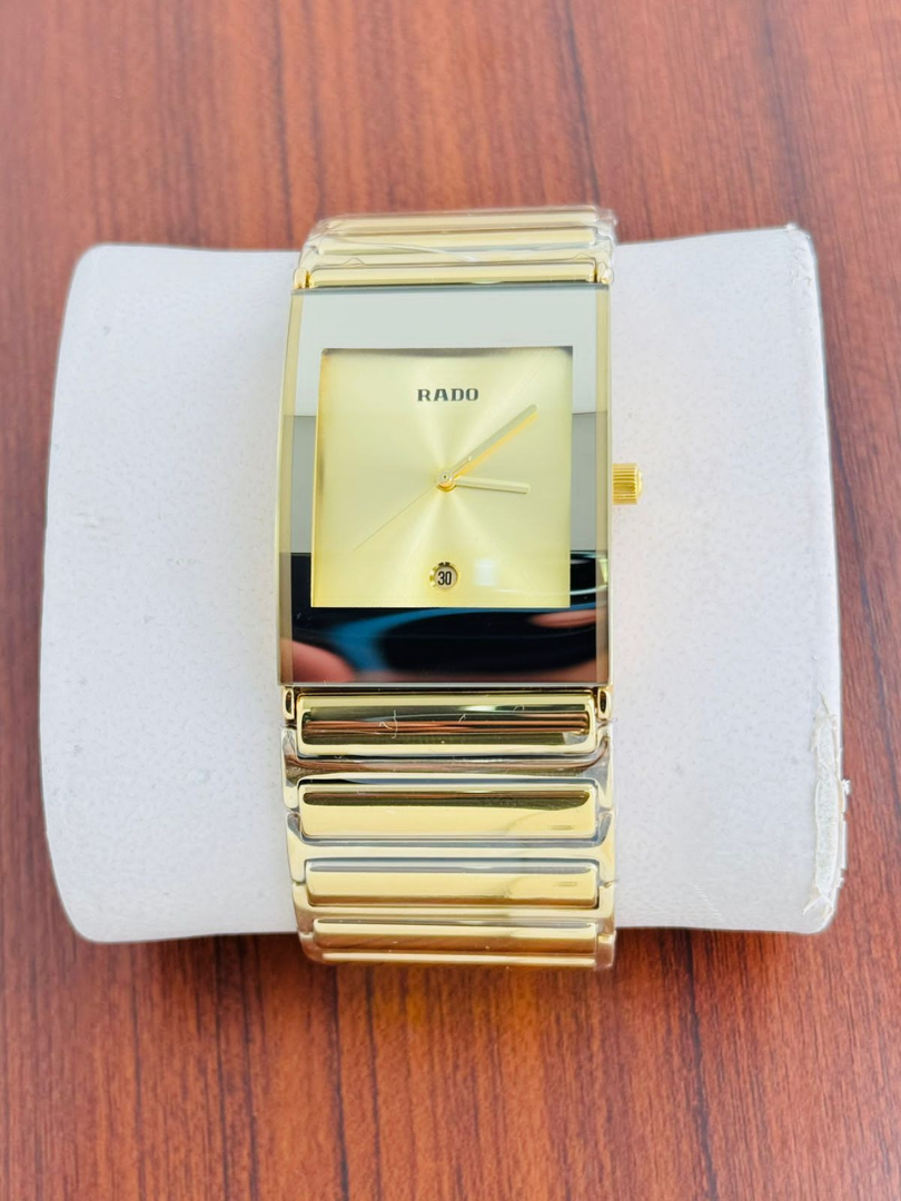 Buy Rado DiaStar & Jubile Rectangular Ceramic Gold Watches - Image 5