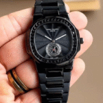 Buy Patek Philippe Black Ceramic Watch – Guilloché Dial & Jewelry Bezel