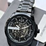 Buy Armani Exchange AX2463 Skeleton Black Stainless Steel Men’s Watch