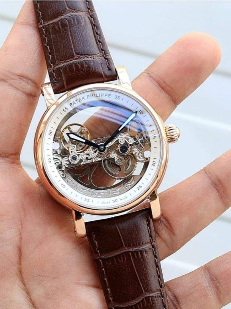 Buy Patek Philippe Skeleton Leather Watch - Image 3