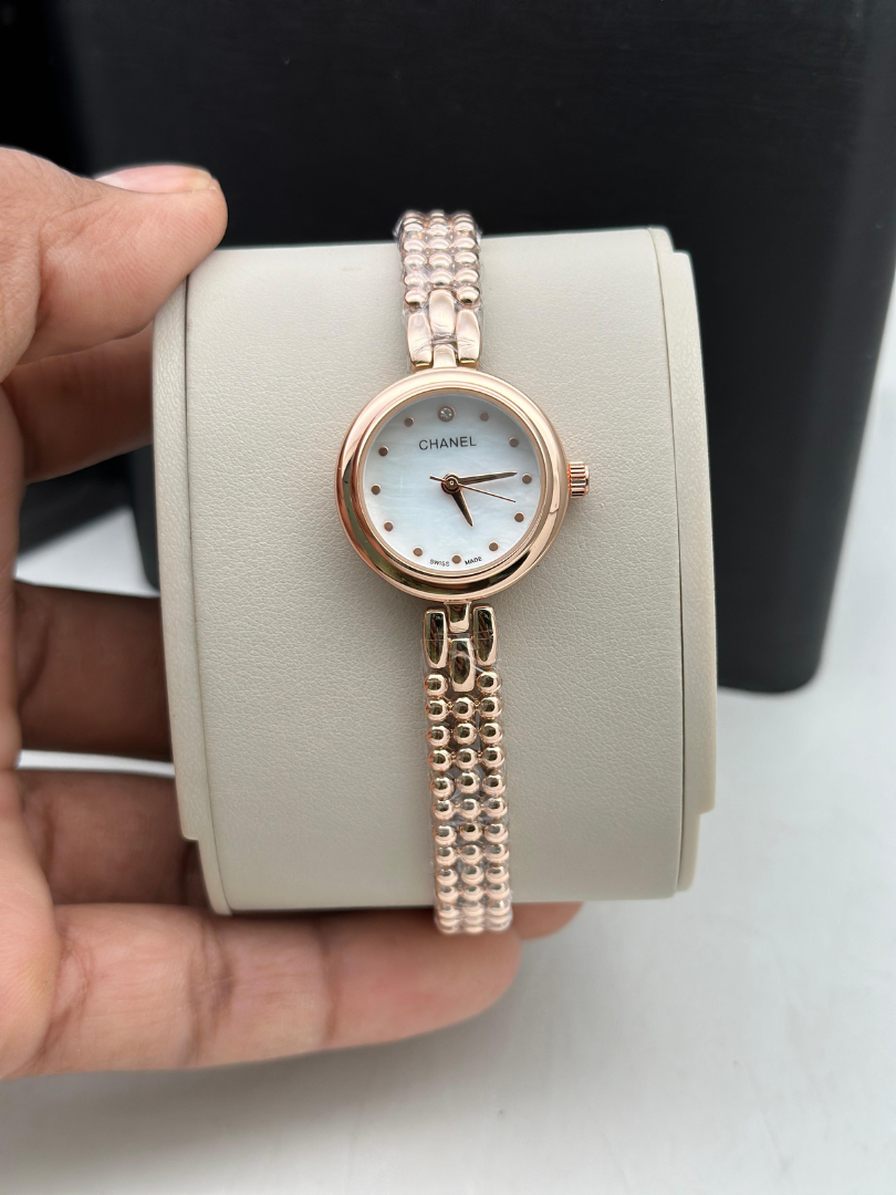 Buy Chanel Rose Gold Ladies Bracelet Watch - Image 4