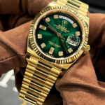 Buy Green Dial Gold Chain Men Watch Inspired by Rolex