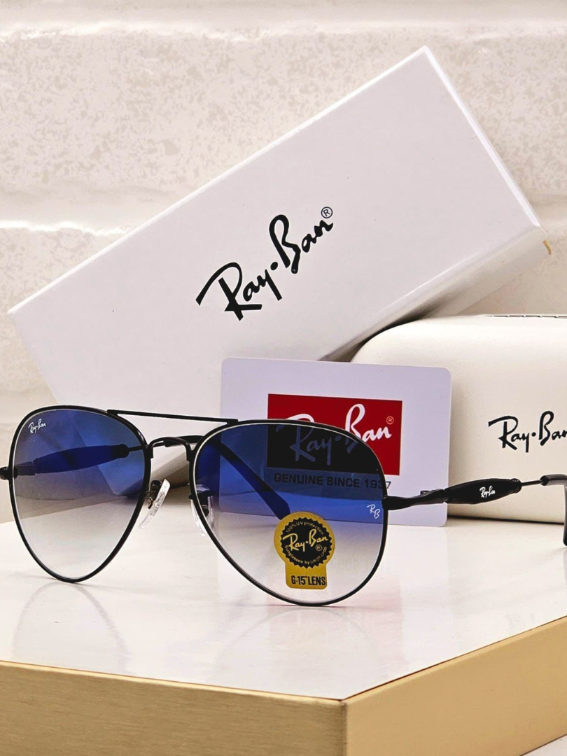 Buy Ray-Ban Aviator Gold Green Lens Sunglasses - Image 5