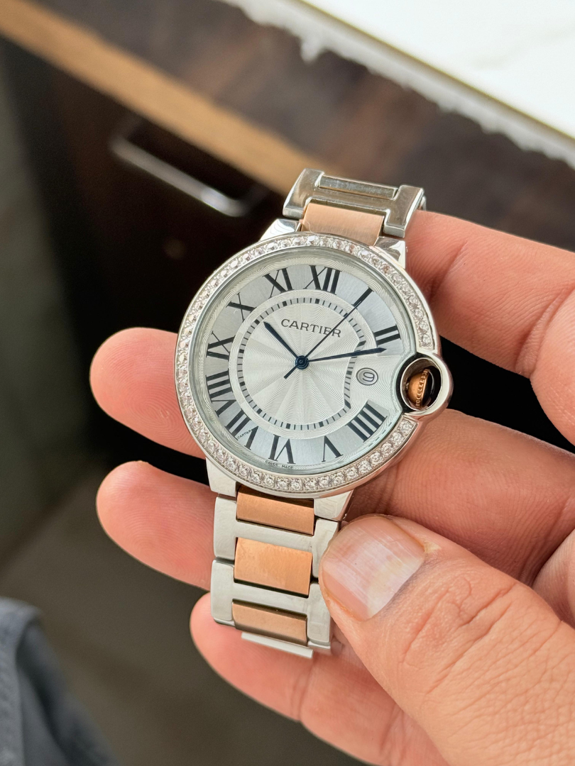 Buy Cartier Ballon Bleu Two Tone Diamond Watch - Image 3